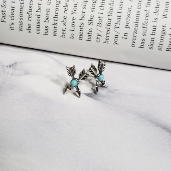 Turquoise Boho Earrings Set - Picture 3 of 6